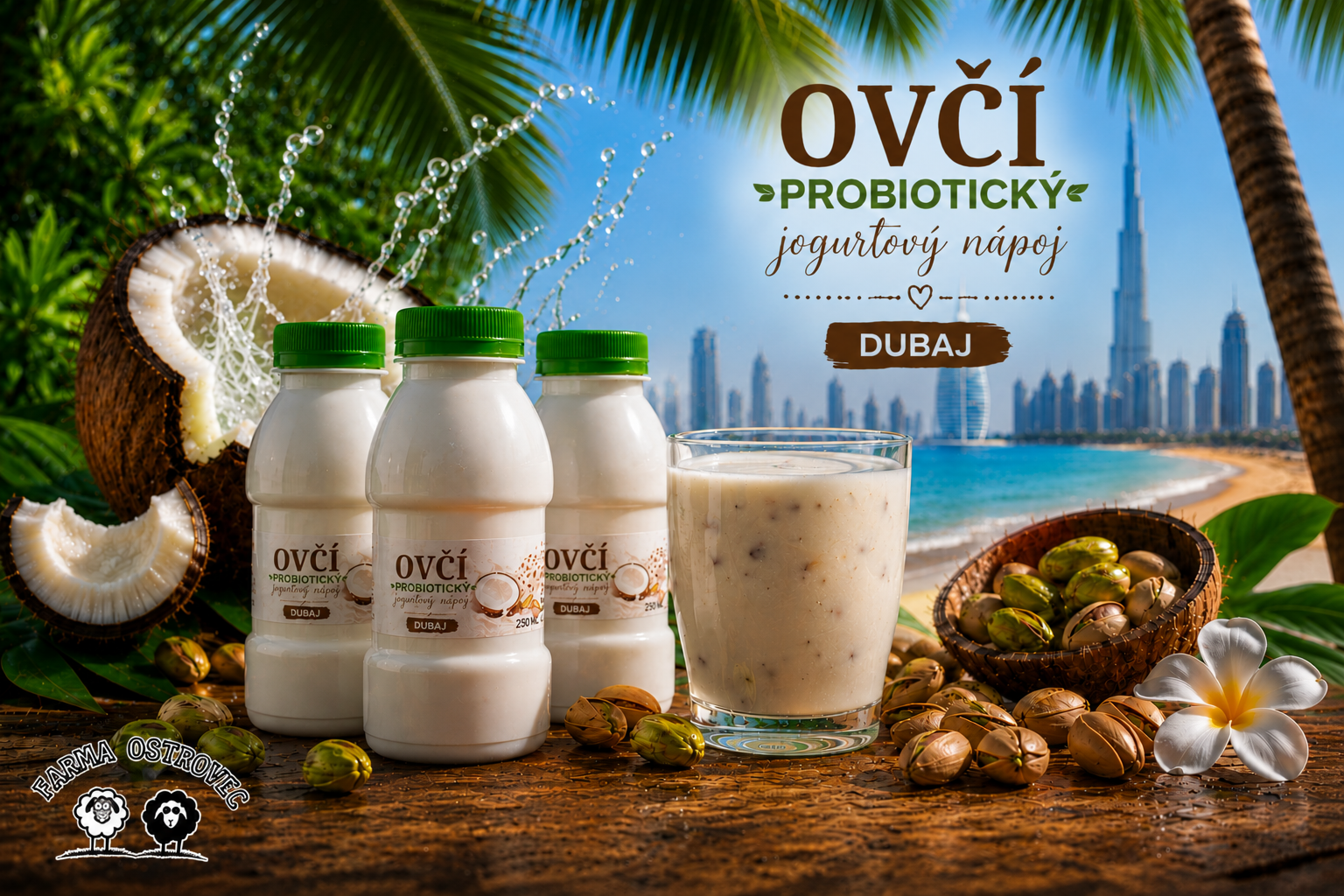 Ovčí probiotický jogurtový nápoj dubaj